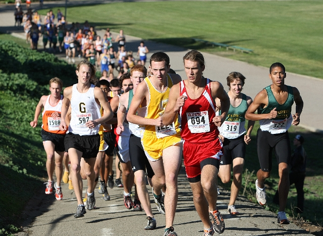 NCS XC D1 Boys-017.JPG - 2009 North Coast Section Cross Country Championships, Hayward High School, Hayward, California